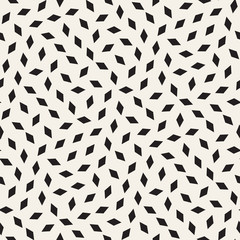 Trendy Texture With Scattered Geometric Shapes. Vector Seamless Pattern.