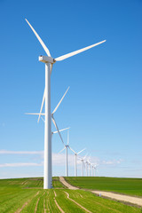 Fototapeta premium Wind energy concept