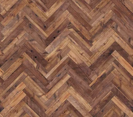 Washable wall murals Wooden texture Herringbone natural parquet seamless floor texture