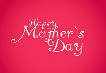 Happy Mothers Day lettering. Handmade calligraphy.