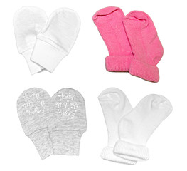 baby clothes isolated on white background