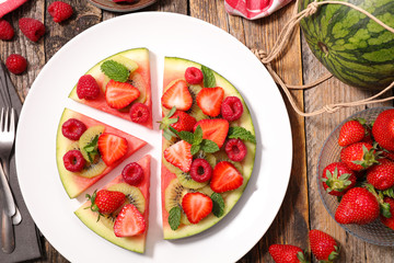 watermelon and berry fruit