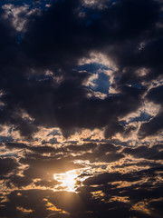 Sun Shining Through The Gray Clouds