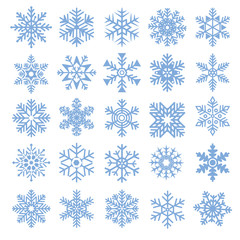 vector Collection of snowflakes