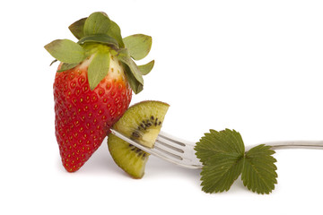 strawberry and kiwi
