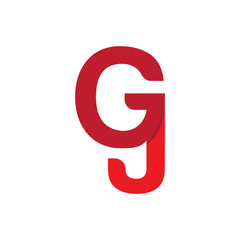 GJ Two letter composition for initial, logo or signature