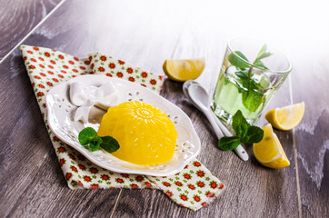 Traditional panna cotta
