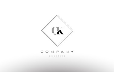 ck c k  retro vintage black white alphabet letter logo