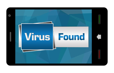 Virus Found On Mobile Screen 