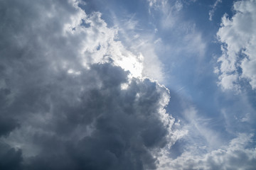 clouds against a blue sky, ukraine