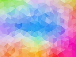 Pastel colored polygonal illustration consist of triangles