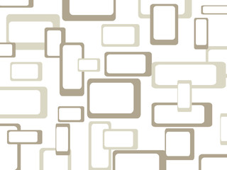 Retro pattern background with squares - rounded.