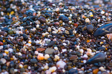 sea stones at the beach