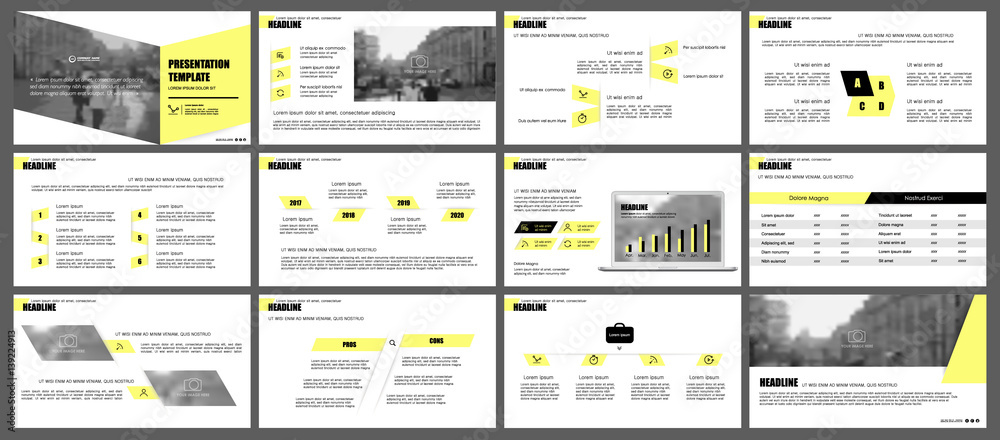 Canvas Prints elements for infographics and presentation templates.