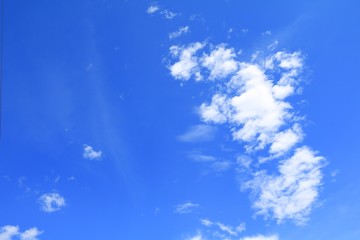 Naklejka na ściany i meble blue sky and cloud beautiful colorful in nature with copy space for add text