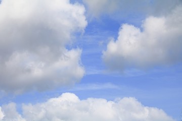 blue sky with big cloud and raincloud, art of nature beautiful and copy space for add text