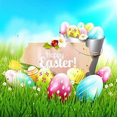 Cute Easter greeting card
