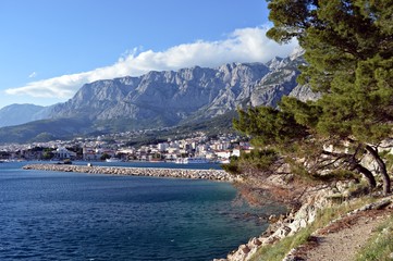 Obraz premium The Coast of Makarska in Croatia