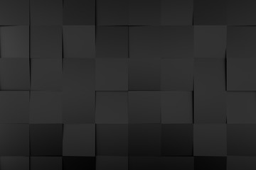 Background black modern  geometry abstract background 3D Rendering.