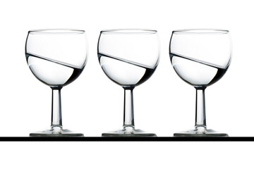Water in a glass