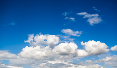 colorful dramatic sky with cloud at sunset