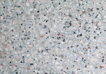 Stone wall texture,Terrazzo Marble surface floor pattern and blue color  for background