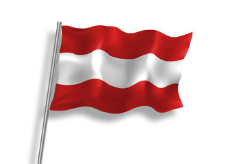 Drapeau d'Autriche en qualité vectorielle 