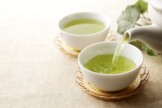 Fototapeta 緑茶　Japanese green tea