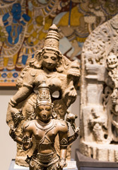Fototapeta na wymiar Two Statues of Vishnu