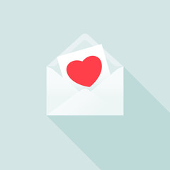 Love Letter. A Love Message in an Envelope