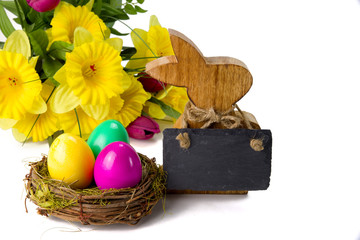 Osterhase mit Schild