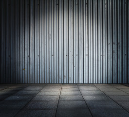 grunge metallic interior