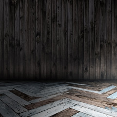 old wooden interior
