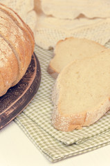 Healthy sliced homemade bread