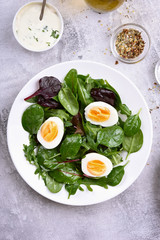 European green mix salad