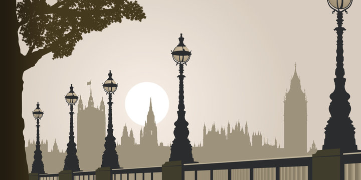 Big Ben - Londres - Palais de Westminster - Tourisme - brouillard