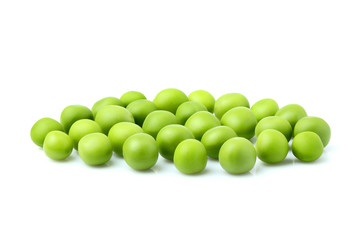 Fresh green peas.