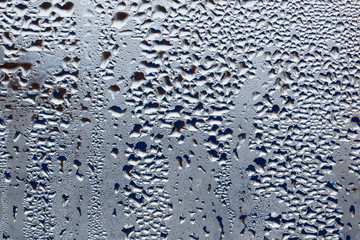 water drops on glass