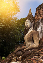 Obraz premium Sukhothai historical park, the old town of Thailand in 800 year ago