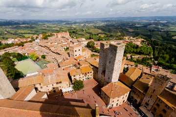 San Gimignano is a medieval town in Tuscany