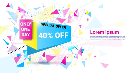 Spring Sale Shopping Special Offer Holiday Banner Flat Vector Illustration