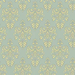 Tafelkleed Seamless vintage floral wallpaper © antalogiya