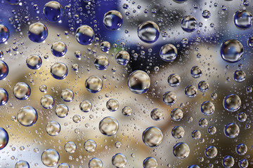 rain drop on color background, abstract
