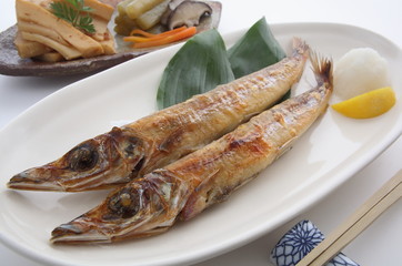 焼き魚　キス　ニギスの干物　煮物