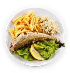 Fish dish - fish fillet and vegetables