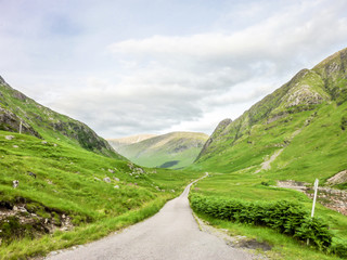 Fototapeta na wymiar Glen Etive by Glencoe, Scotland
