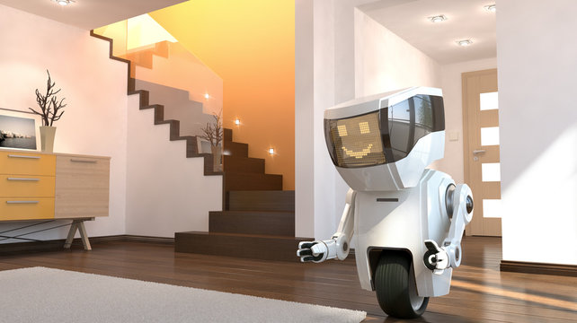 Robot in the living room
