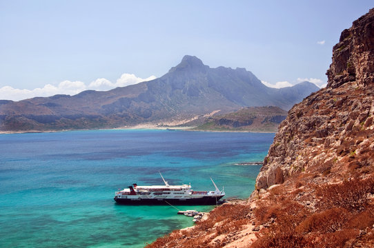 Baros Island from Gramvoussa Island in Western Crete