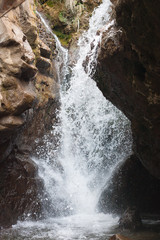 Fototapeta na wymiar honey waterfall, Kavkaz, Russia