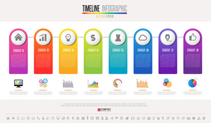Timeline Infographics Design Template
